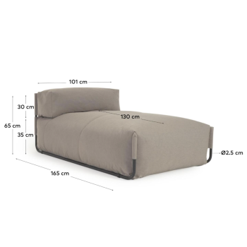 Pouf divano modulare outdoor Square 