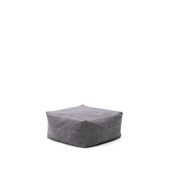 Pouf Vedell 100% PET blu scuro 60 x 60 x 30 cm