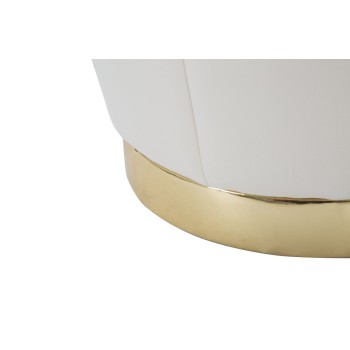 PUFF/CONTENITORE PARIS CREMA/GOLD