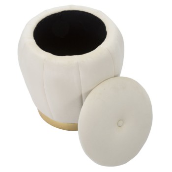 PUFF/CONTENITORE PARIS CREMA/GOLD