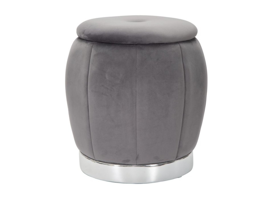 PUFF/CONTENITORE PARIS GRIGIO/SILVER