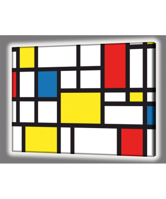 Quadro LUMINOSO MONDRIAN GL4510 PINTDECOR