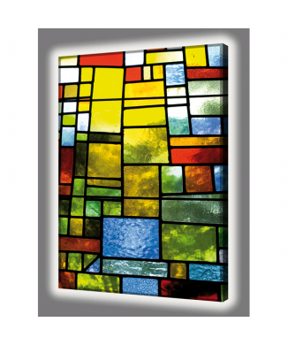 Quadro LUMINOSO VETRATA ARTISTICA GL4514 PINTDECOR
