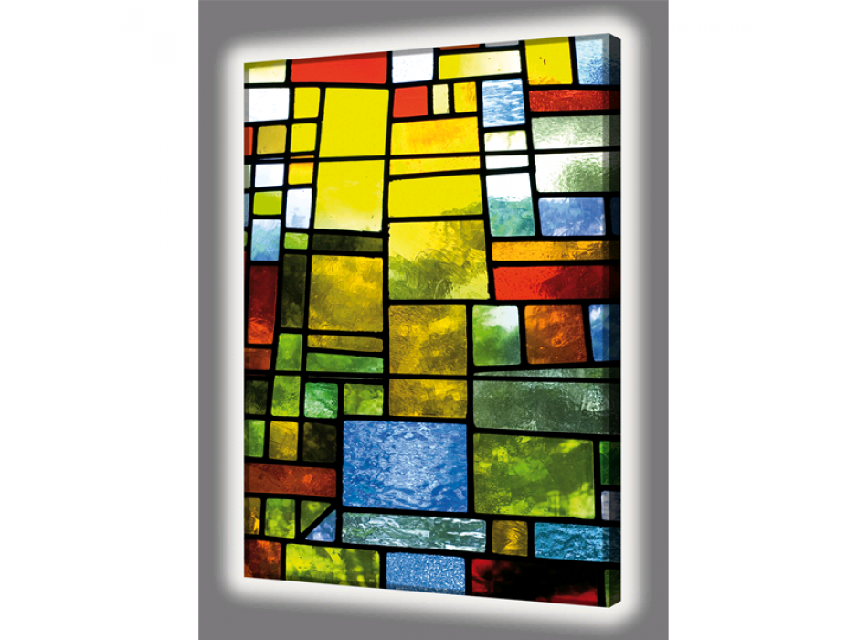 Quadro LUMINOSO VETRATA ARTISTICA GL4514 PINTDECOR