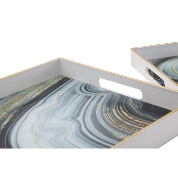 S/TASCHE WHITE MARBLE COPPIA