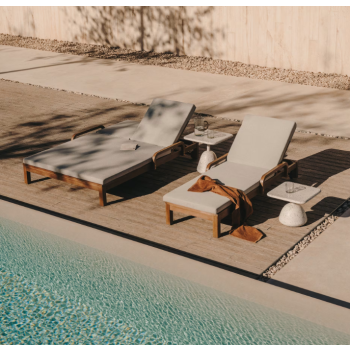 Sdraio Sonsaura in legno massiccio di eucalipto FSC 100%