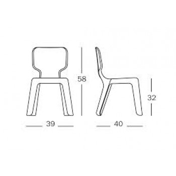 SEDIA ALMA MT160 MAGIS ME TOO