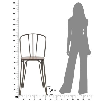 SEDIA BAR HARLEM 54X45X102 SET 2PZ (ALTEZZA SEDUTA