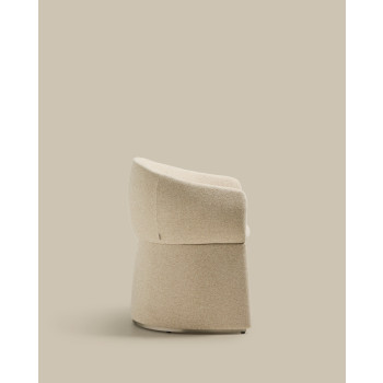 Sedia Bosca in ciniglia beige