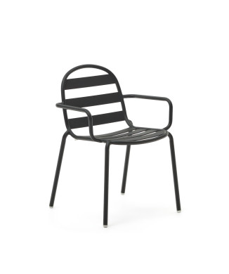 Sedia da esterno Joncols in alluminio verniciato