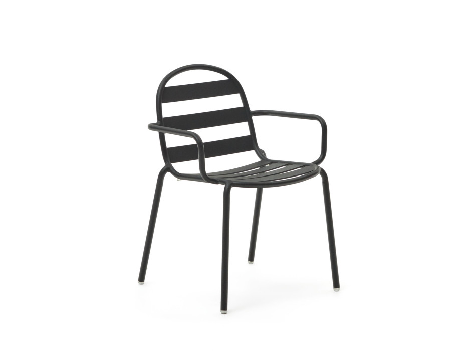 Sedia da esterno Joncols in alluminio verniciato