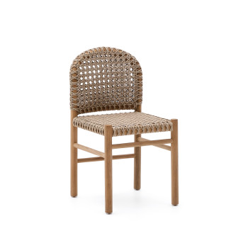 Sedia da esterno Tavira in legno massiccio di teak