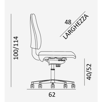 Sedia da ufficio Elite 03 COMEL 