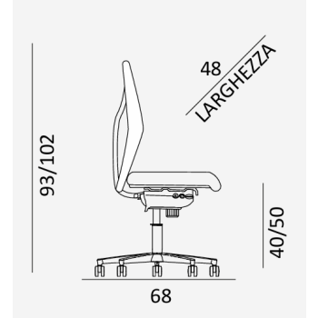 Sedia da ufficio King N02 COMEL