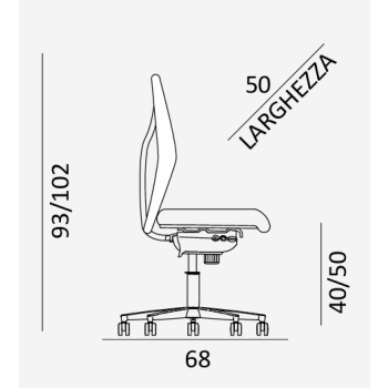Sedia da ufficio King N102 COMEL