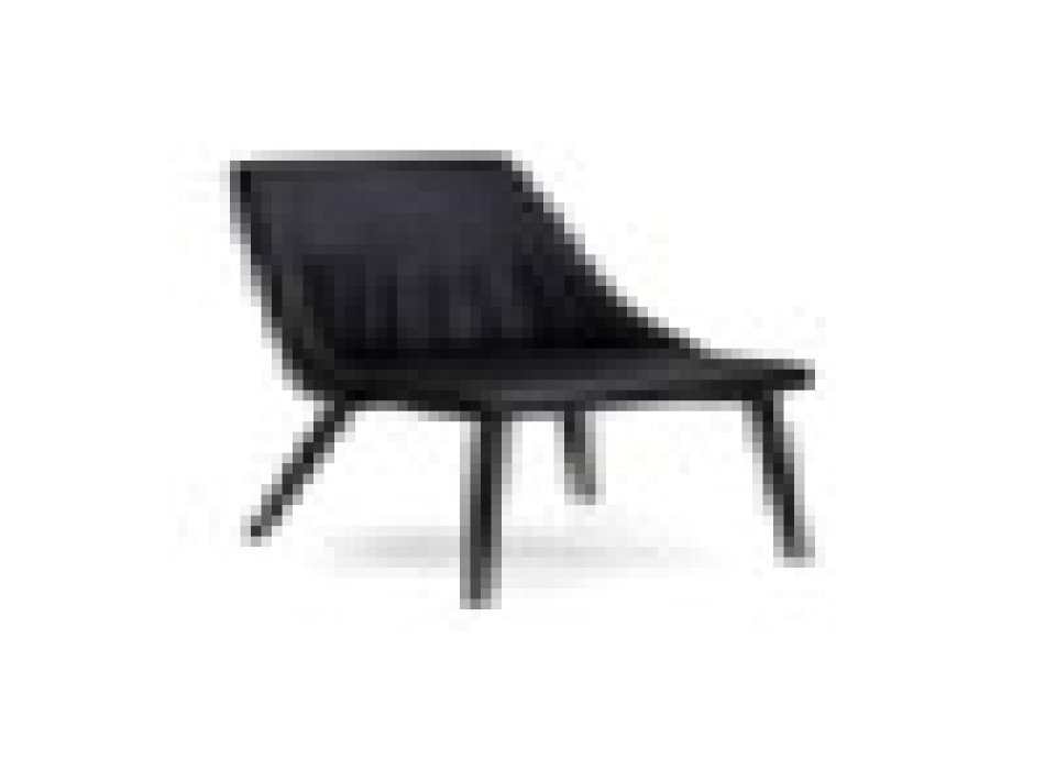 Sedia ecopelle Oliver nero struttura nero Vacchetti