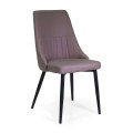 Sedia ecopelle Oliver tortora Vacchetti