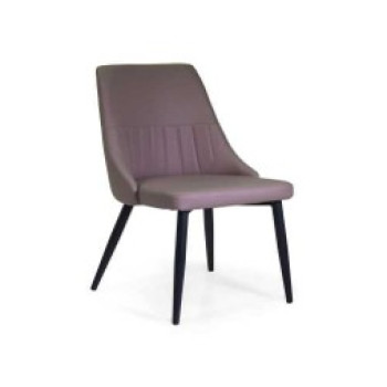 Sedia ecopelle Oliver tortora Vacchetti