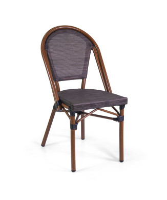 Sedia Francese alluminio textilene nocecm46x56h45/87 Vacchetti