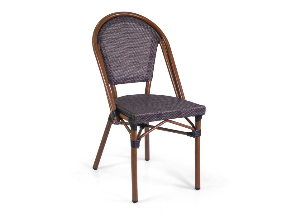 Sedia Francese alluminio textilene nocecm46x56h45/87 Vacchetti