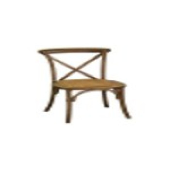Sedia legno Cross marrone chiaro seduta intreccio impilabile Vacchetti