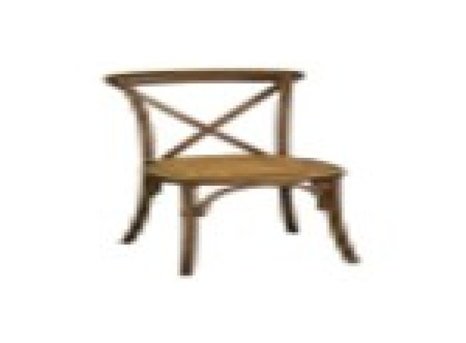 Sedia legno Cross marrone chiaro seduta intreccio impilabile Vacchetti