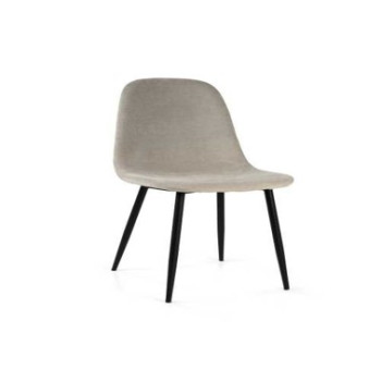 Sedia Malva tessuto sabbia struttura metallo vacchetti