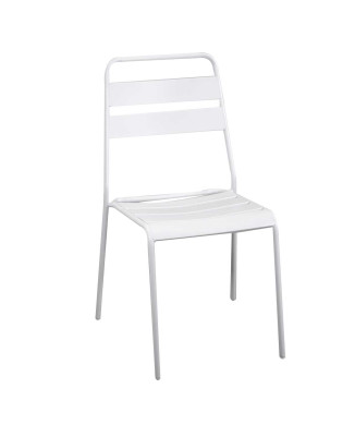 Sedia metallo Rovigo bianco Vacchetti