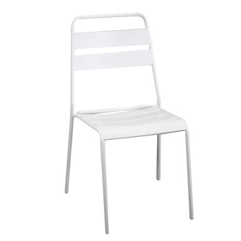 Sedia metallo Rovigo bianco Vacchetti