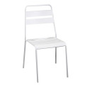Sedia metallo Rovigo bianco Vacchetti