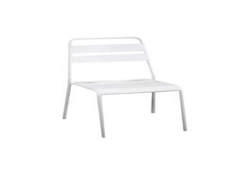 Sedia metallo Rovigo bianco Vacchetti