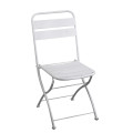 Sedia metallo Rovigo pieghevole bianco cm44x53h45/86 Vacchetti
