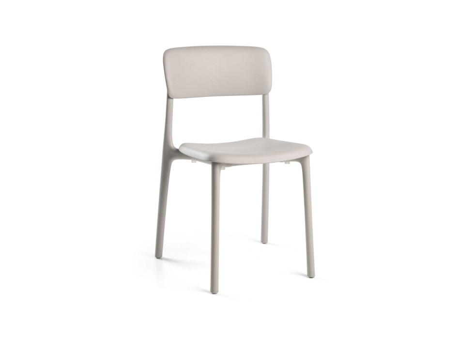 Sedia polipropilene Poppy grigio Vacchetti