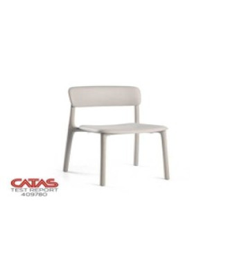 Sedia polipropilene Poppy grigio Vacchetti