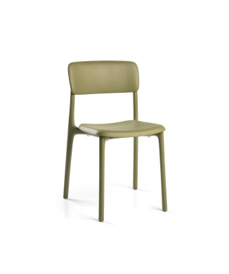 Sedia polipropilene Poppy verde Vacchetti