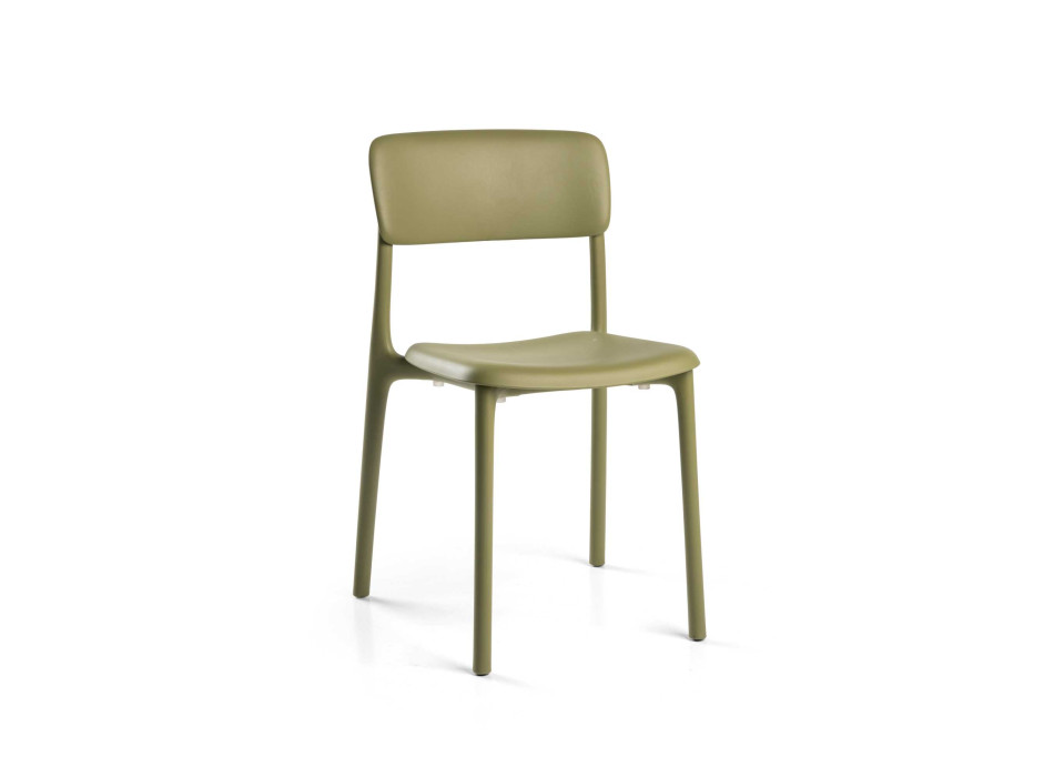 Sedia polipropilene Poppy verde Vacchetti