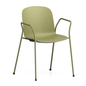 Sedia RELIEF 4 gambe con braccioli - INFINITI