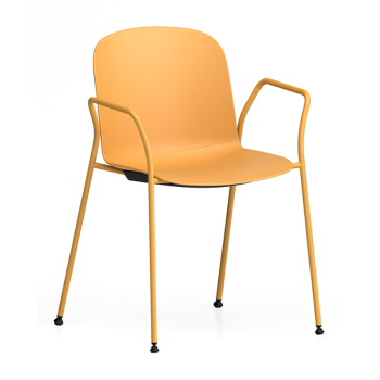 Sedia RELIEF 4 gambe con braccioli - INFINITI