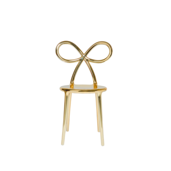 Sedia Ribbon finitura in metallo QEEBOO