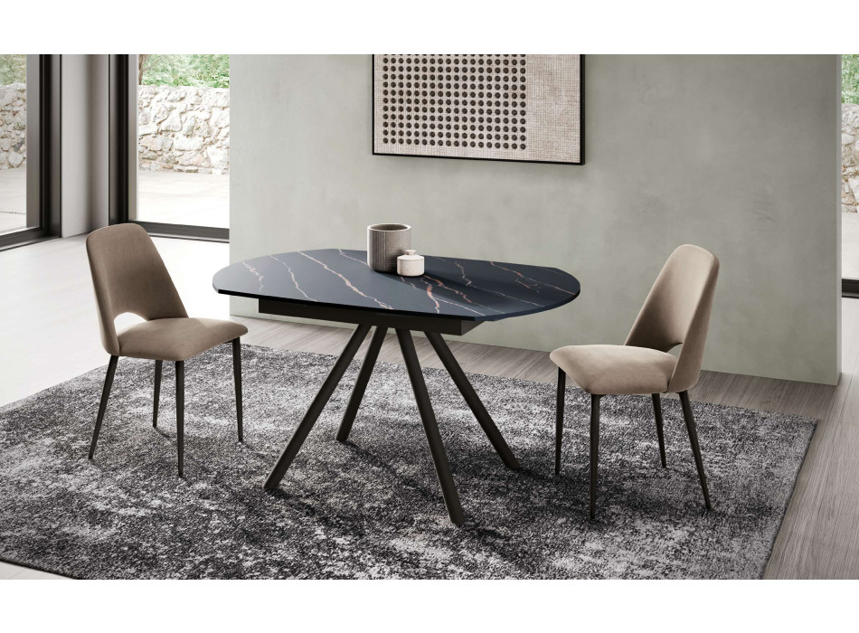 Sedia rivestita in Bouquet LIVIA Ingenia casa