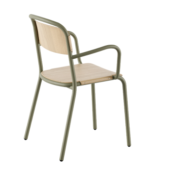 Sedia SKOL legno con braccioli - INFINITI