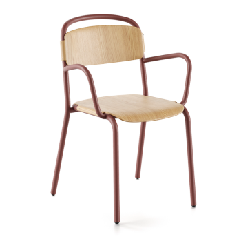 Sedia SKOL legno con braccioli - INFINITI