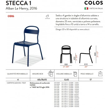 Sedia STECCA 1 COLOS