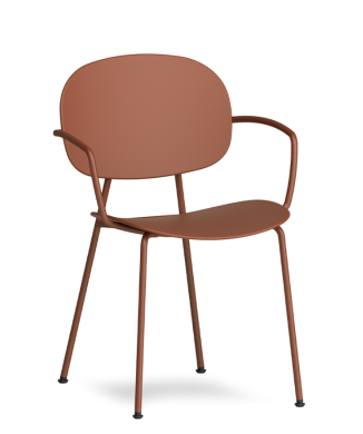 Sedia TONDINA POP 4 gambe con braccioli - INFINITI