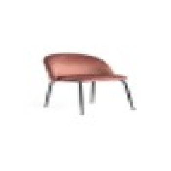 Sedia velluto Sammi rosa antico struttura oro Vacchetti
