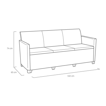 Set da giardino CLAIRE LOUNGE SET KETER