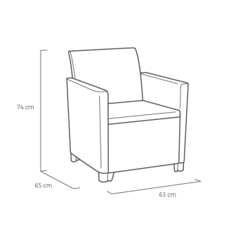Set da giardino CLAIRE LOUNGE SET KETER