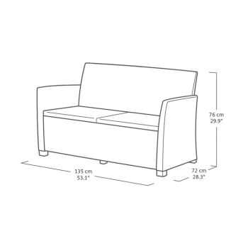 Set da giardino MIA LOUNGE SET KETER