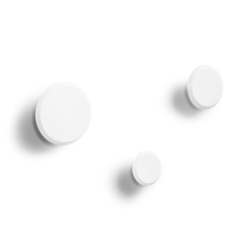 Set Nadua di 3 appendiabiti in legno massello di