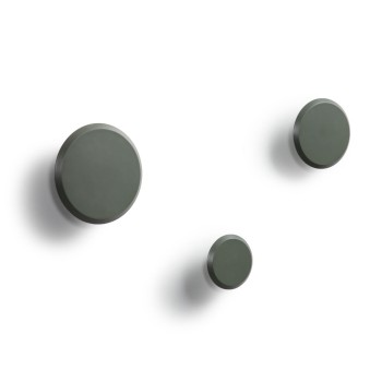 Set Nadua di 3 appendiabiti in legno massello di